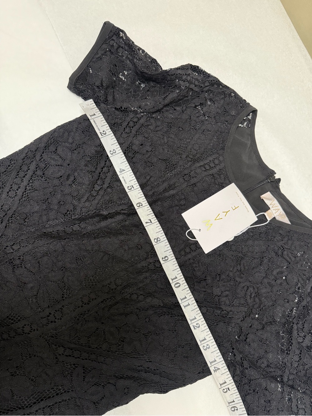 NwT🌻 Wayf | Dresses | Wayf Black Lace Embroidered Short Sleeve Dress 🌻 - Picture 7 of 11